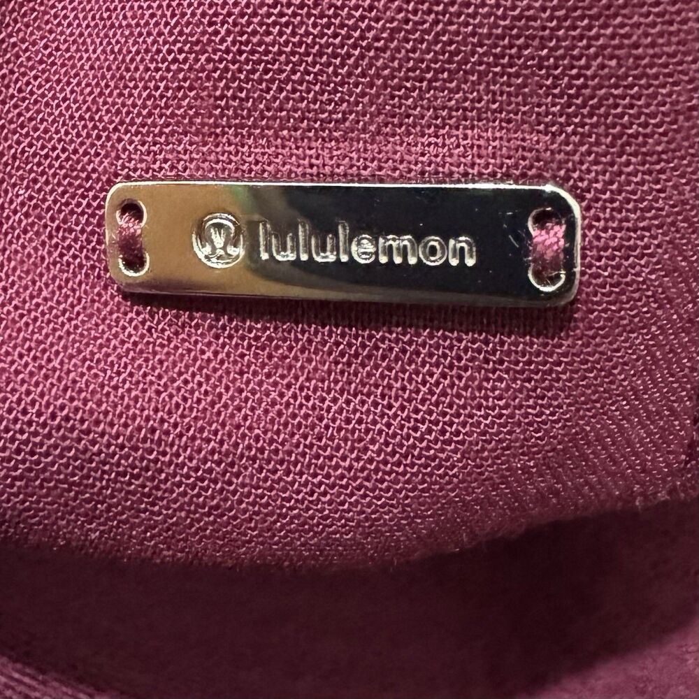 Lululemon Women’s Baller Hat Soft Wordmark Adjustable Baseball Cap Wine Logo - Picture 5 of 7